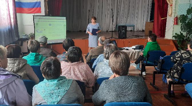 31.07.2024 г. в СДК с. Назаровка состоялась информационная встреча руководителя Управления по муниципальному району Клявлинский ГКУ СО «ГУСЗН Северо-Восточного округа» Поляковой В.А. с жителями села 31.07.2024 г. в СДК с. Назаровка состоялась информационная встреча руководителя Управления по муниципальному району Клявлинский ГКУ СО «ГУСЗН Северо-Восточного округа» Поляковой В.А. с жителями села