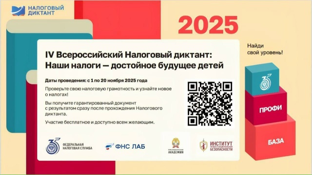 Друзья, успейте принять участие в IV Всероссийском Налоговом диктанте «Наши налоги – достойное будущее детей»! Друзья, успейте принять участие в IV Всероссийском Налоговом диктанте «Наши налоги – достойное будущее детей»!