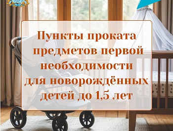 В Самарской области появился новый сервис для семей с детьми - пункты проката предметов первой необходимости для новорожденных детей в возрасте до 1,5 ле